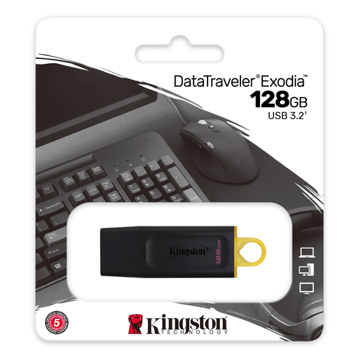 Kingston 128 GB Exodia USB 3.2 Gen1 DTX/128GB Flash Bellek