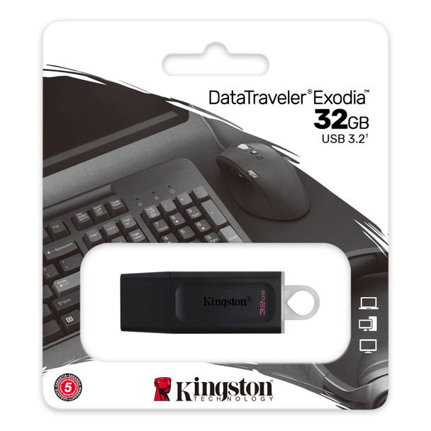 Kingston 32 GB Exodia USB 3.2 Gen1 DTX/32GB Flash Bellek