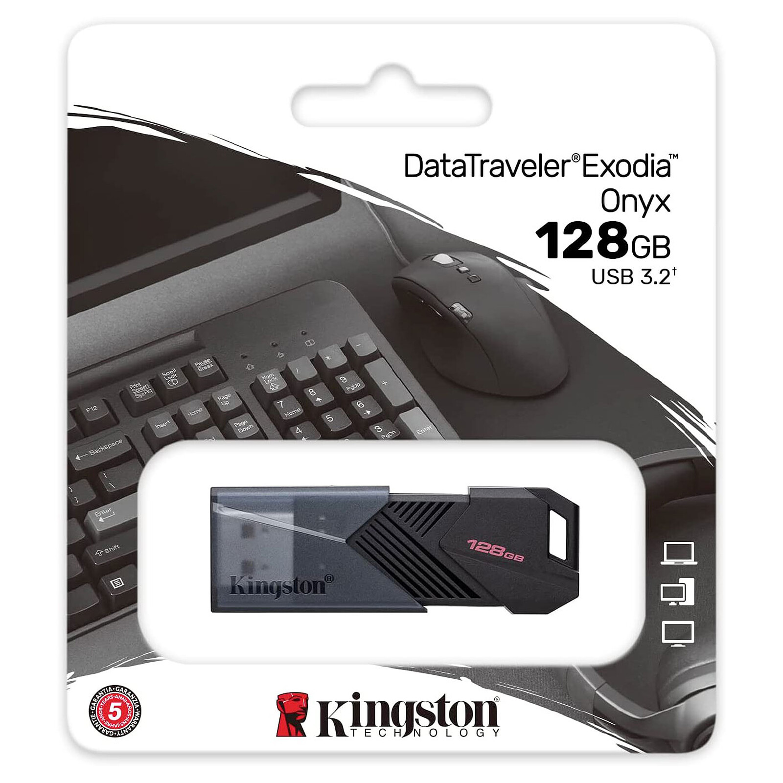 Kingston 128 GB Exodia Onyx USB 3.2 DTXON/128GB Flash Bellek