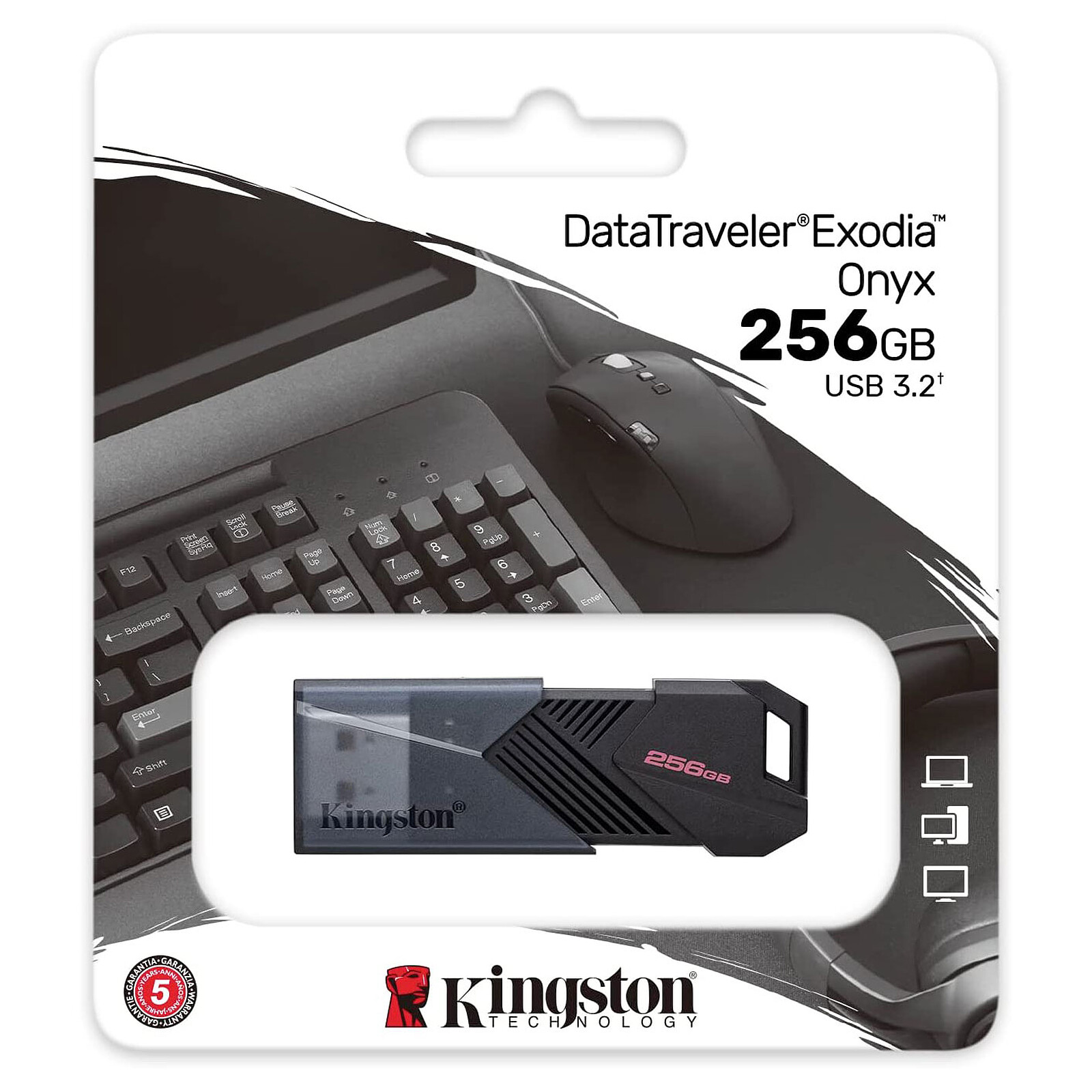 Kingston 256 GB Exodia Onyx USB 3.2 DTXON/256GB Flash Bellek