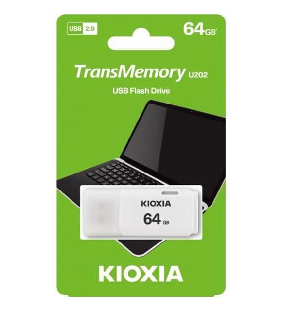 Kioxia 64 GB U202 Beyaz Usb 2.0 Flash Bellek