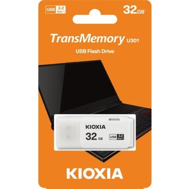 Kioxia 32 GB U301 Beyaz Usb 3.2 Gen 1 Flash Bellek